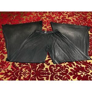 Party Charcoal Grey Knit Palazzo Pants Size Small